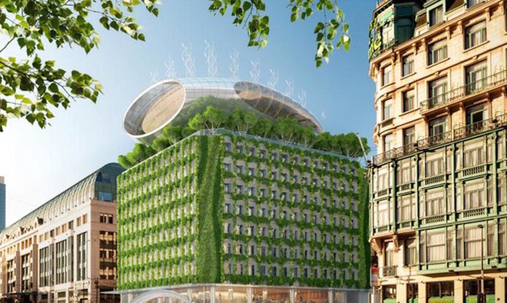 Render Ster van de Week - Vincent Callebaut's Botanisch Centrum Brussel