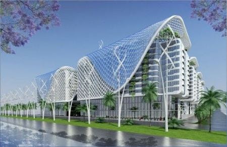 Multifunctioneel complex ontworpen voor Nasr City, Caïro