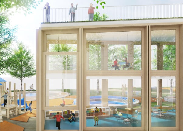 Kraaijvanger ontwerpt school / wijkcentrum in Moskou