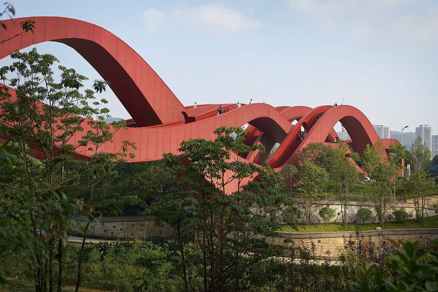 Lucky Knot Bridge in Changsha door NEXT Architects China