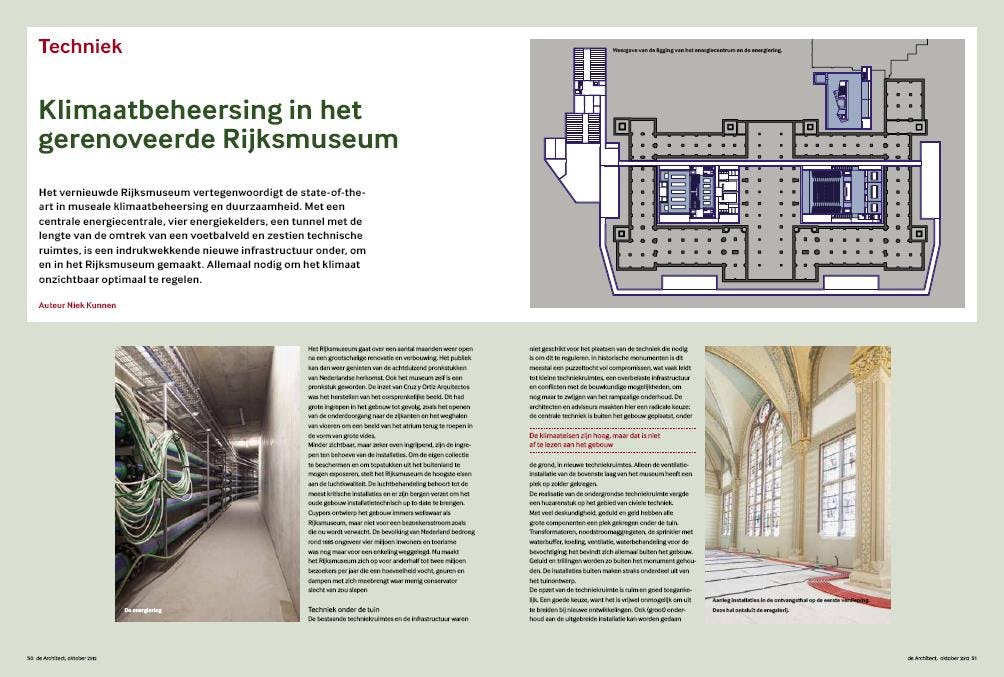 Rijksmuseum: de state-of-the-art in museale klimaatbeheersing