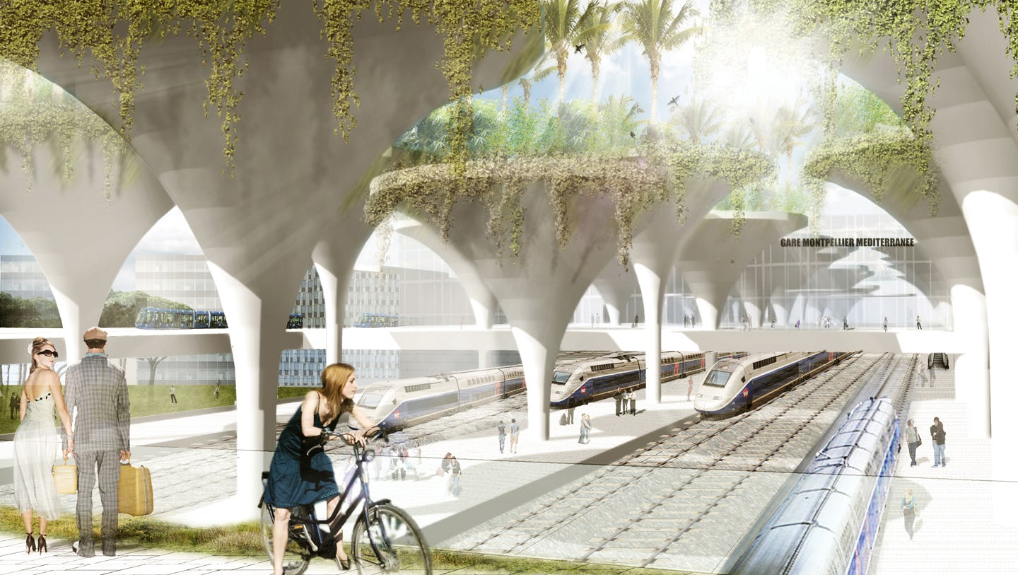 Team KCAP ontwerpt Quartier Gare TGV Montpellier