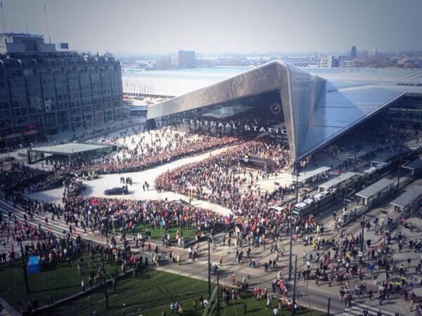 Centraal Station Rotterdam - tijdens de opening