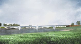 Nieuwe Waalbrug door Zwarts en Jansma