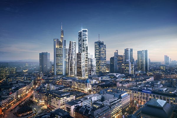 UNStudio bepaalt nieuwe skyline Frankfurt