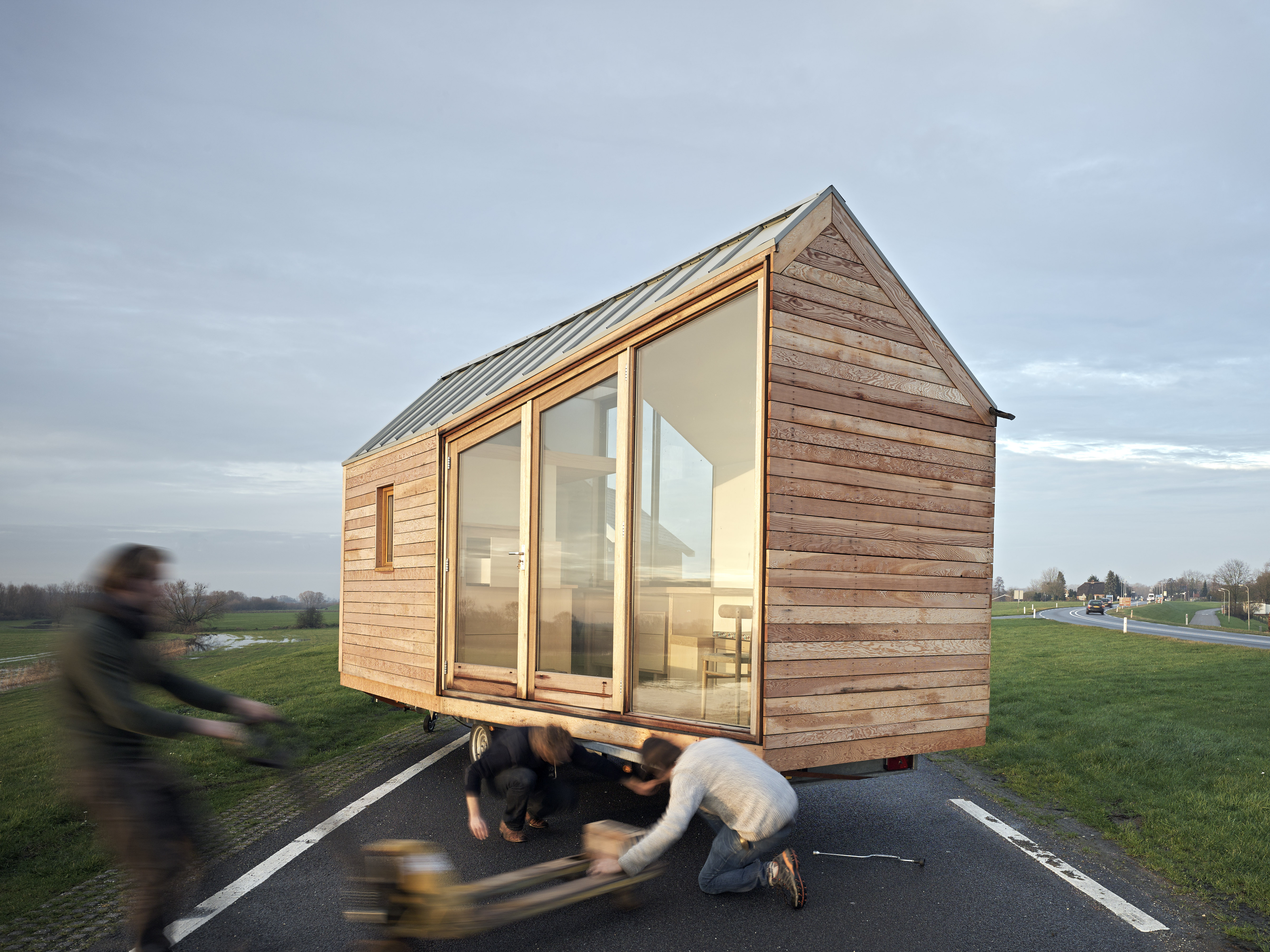 Ontwerp: Woonpioniers, Dit Tiny House is ontworpen door Woonpioniers, architect Daniel Venneman. Bewoner is Jelte Glas. Foto: Walter Herfst