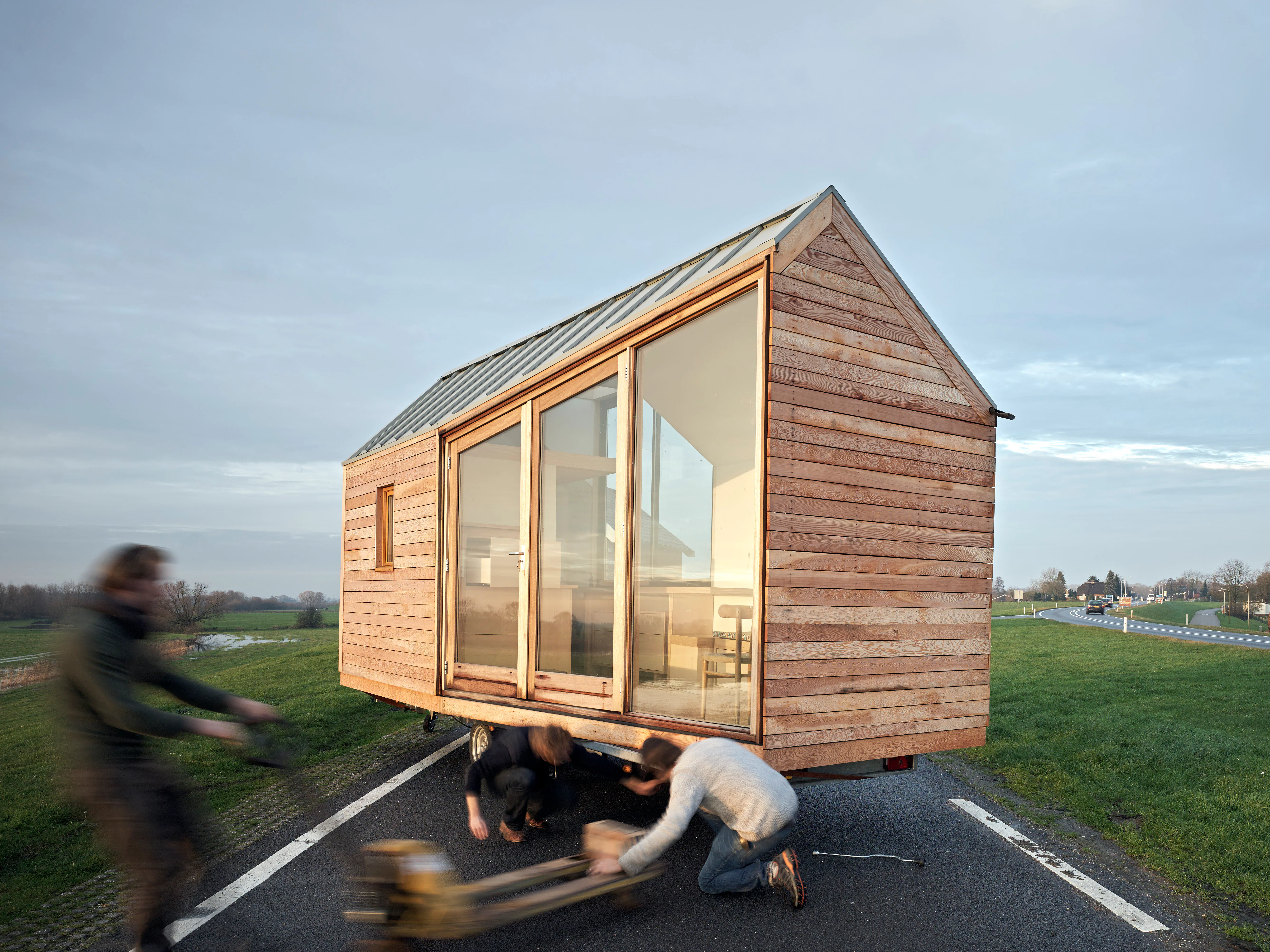 Ontwerp: Woonpioniers, Dit Tiny House is ontworpen door Woonpioniers, architect Daniel Venneman. Bewoner is Jelte Glas. Foto: Walter Herfst