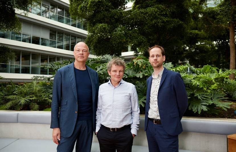 Het College van Rijksadviseurs (v.l.n.r. Berno Strootman, Floris Alkemade en Daan Zandbelt)