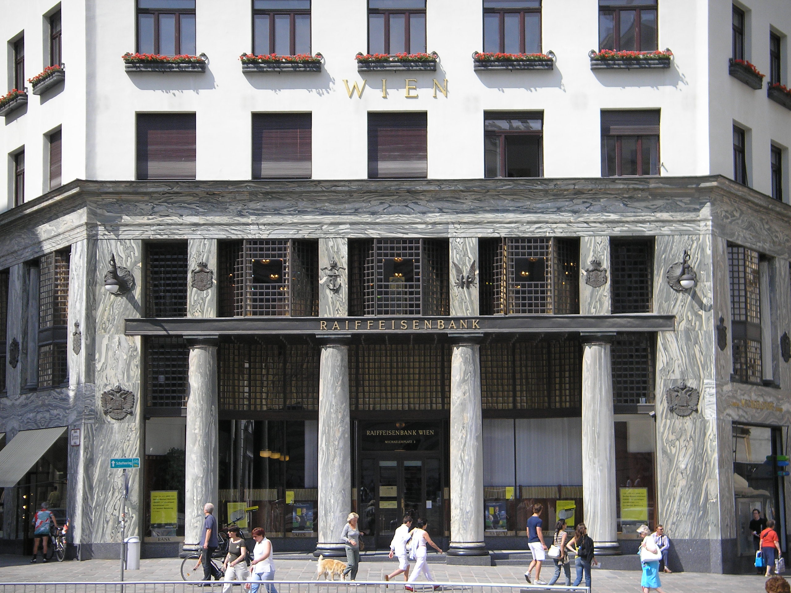 Entree Looshaus door Adolf Loos