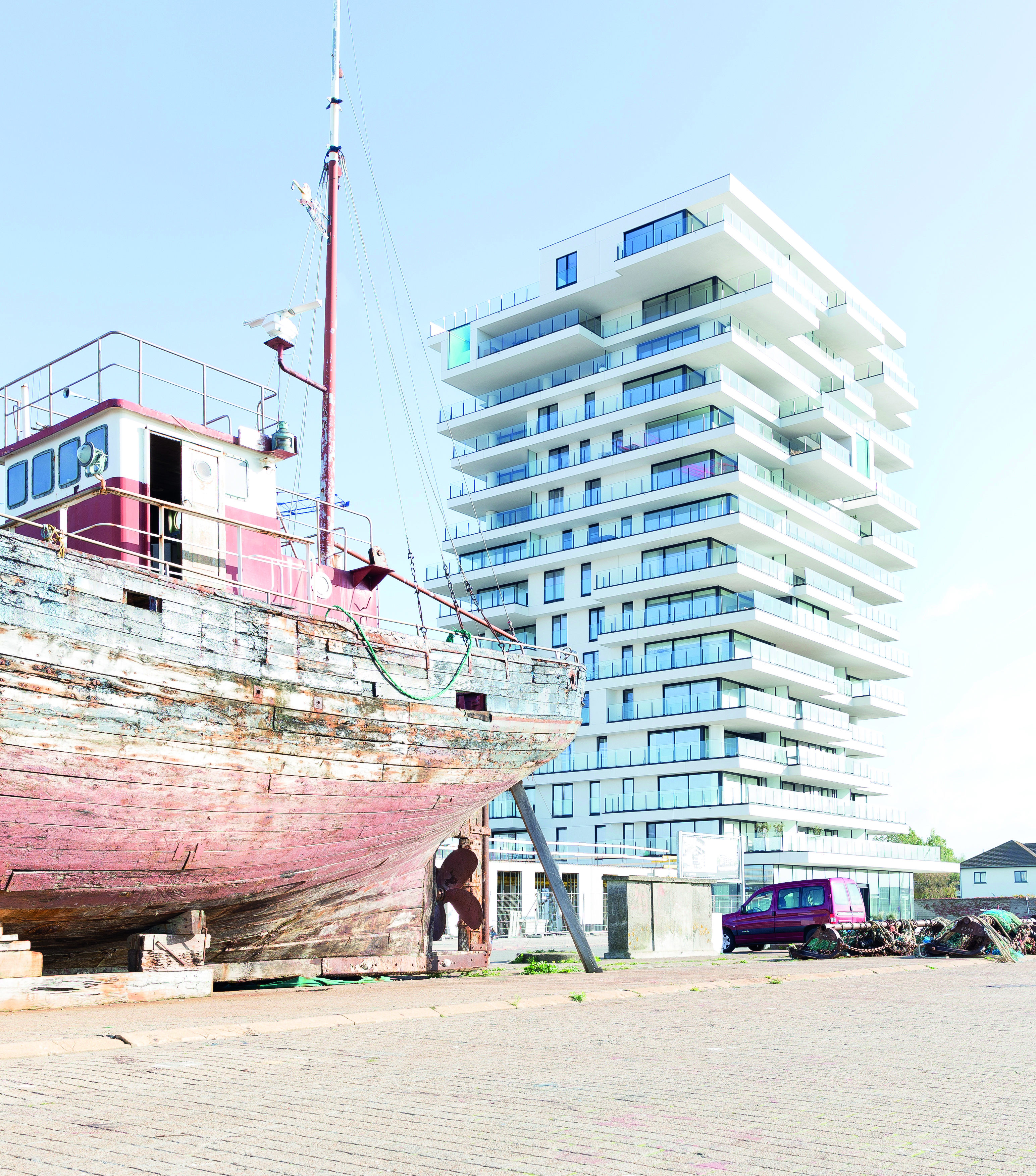 Oosteroever Baelskaai in Oostende