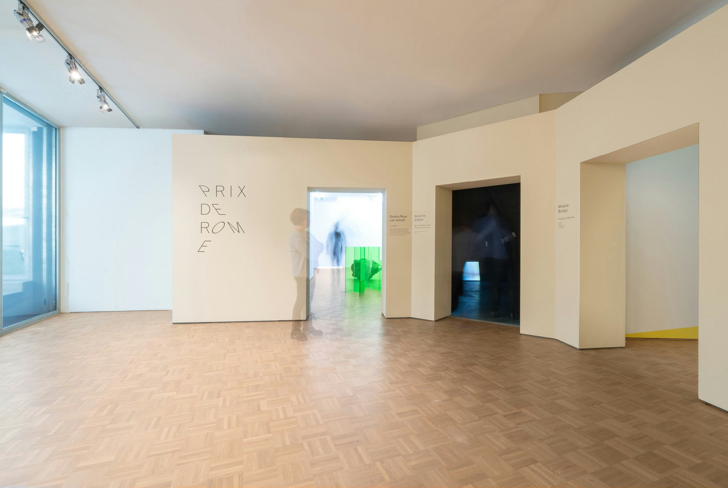 Entree tentoonstellingsruimtes Prix de Rome 2017, beeld Donna van Milligen Bielke