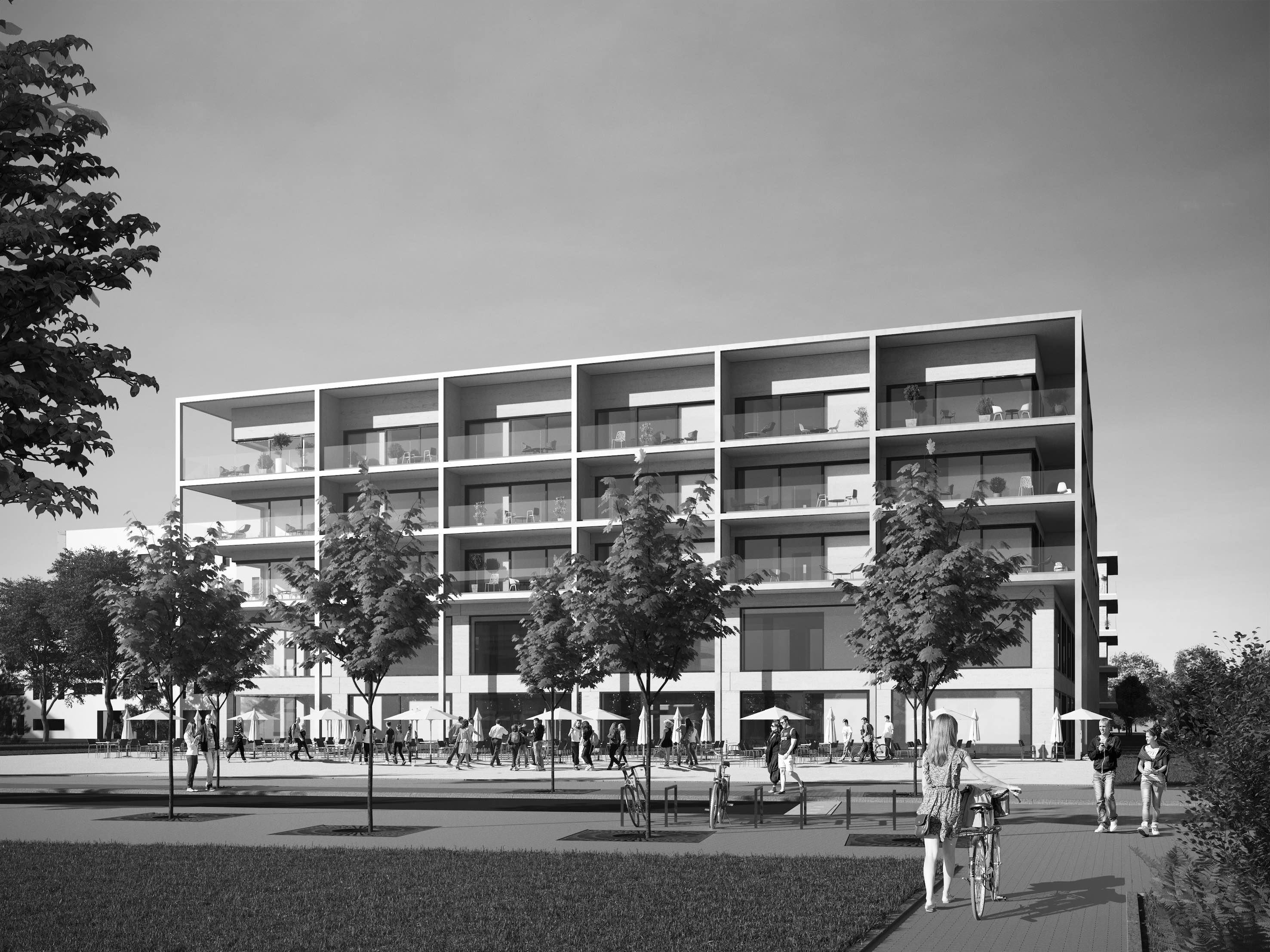 Tweede gebouw Atelier Kempe Thill in Nieuw-Zuid Antwerpen