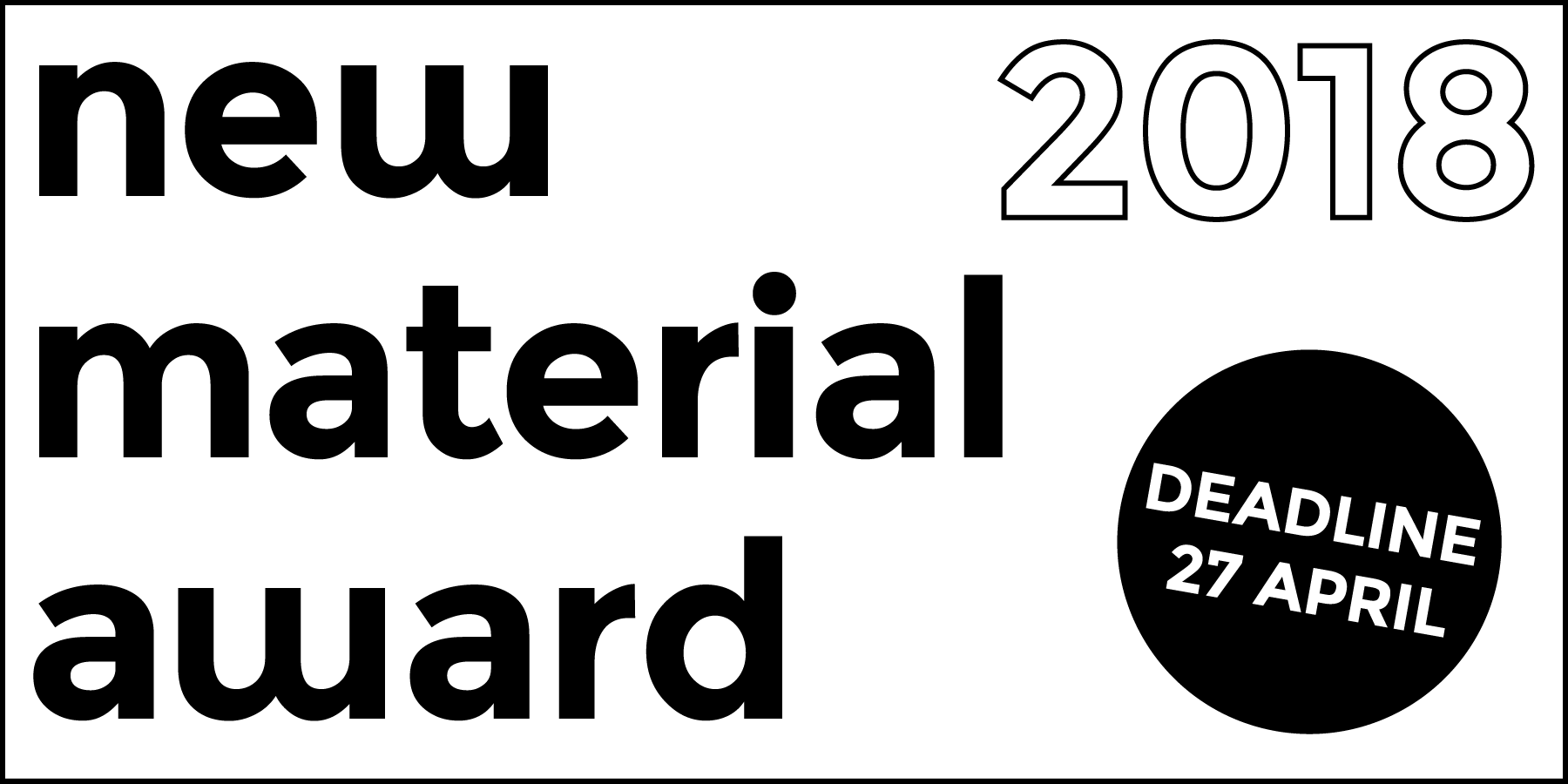 Inzenden voor New Material Award 2018