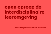 Open Oproep de interdisciplinaire leeromgeving