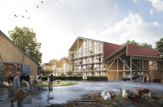 KettingHuls ontwerpt woningen op boerenerf Vliervelden in Oosterwold Almere