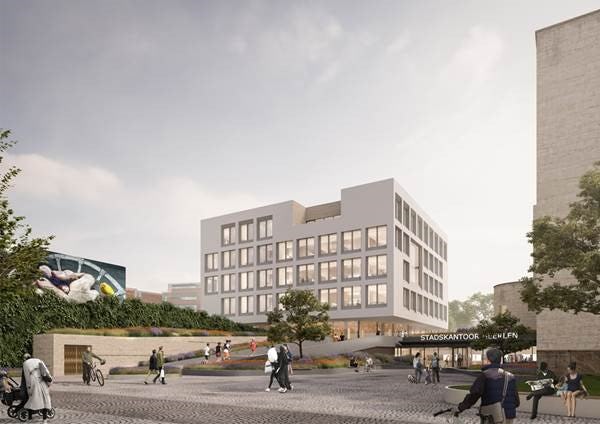 Combinatie Jongen-Mecanoo-ABT-Dijkoraad wint Stadskantoor Heerlen