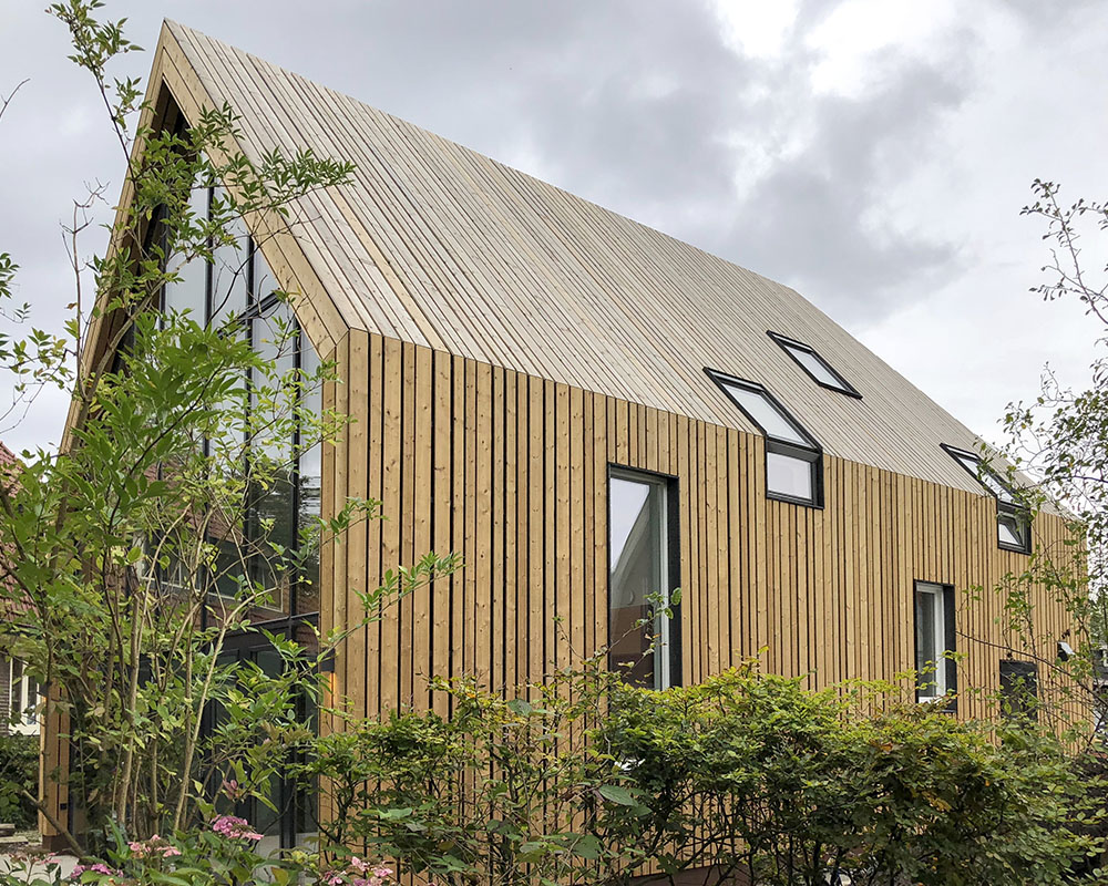 Orga Architects Houten woonhuis Amsterdam Noord