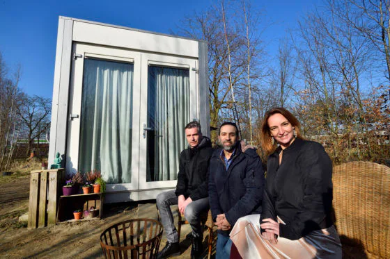 vlnr Rolf Boxmeer Mohamed Acharki en Tessa Peters .Foto Erald van der Aa