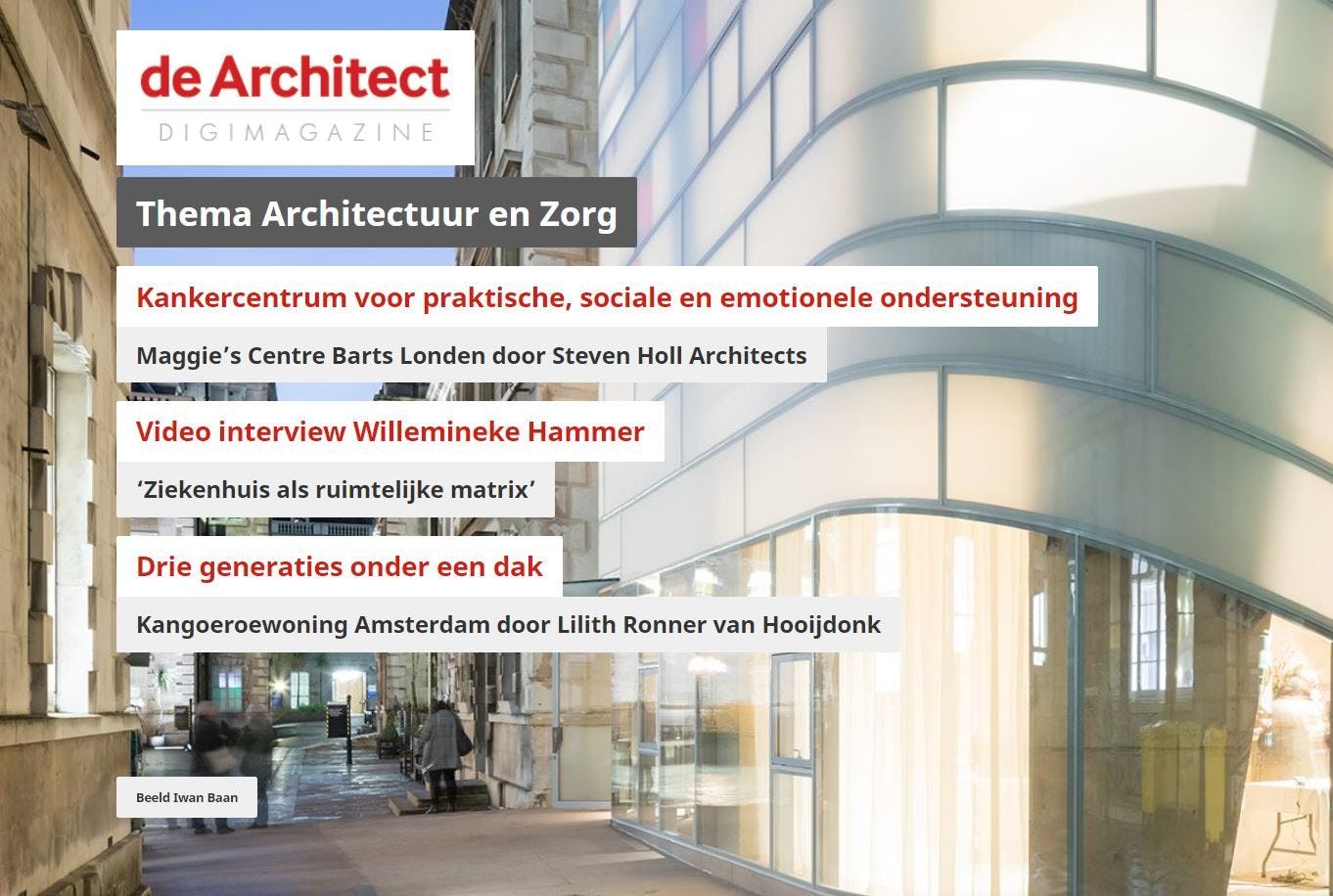 Digimagazine Architectuur en Zorg
