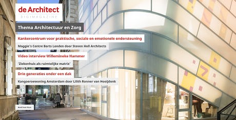 De Architect Digimagazine 2 - 2018  thema Architectuur en Zorg
