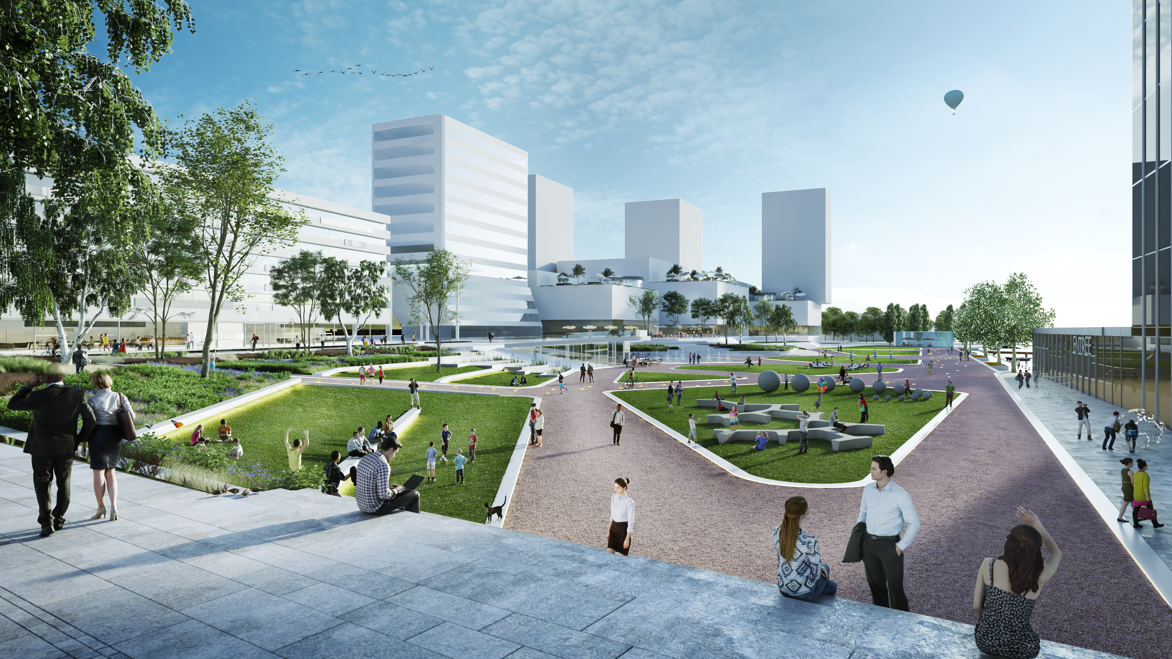 Nieuwe Esplanade Almere, beeld plein06