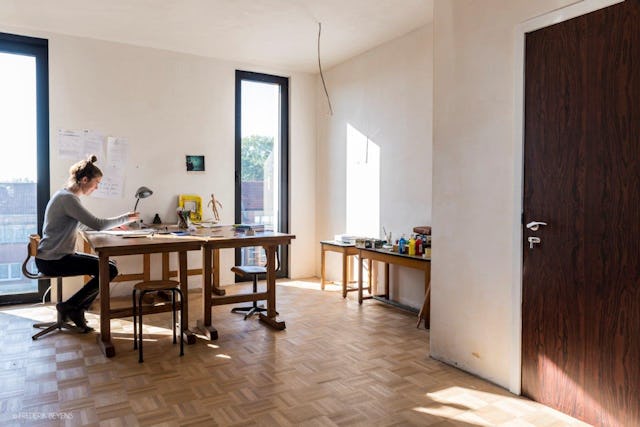 Beeld frederikbeyens Cohousing in voormalige rijkswachtkazerne Deurne - Polygoon Architectuur, Jouri De Pelecijn