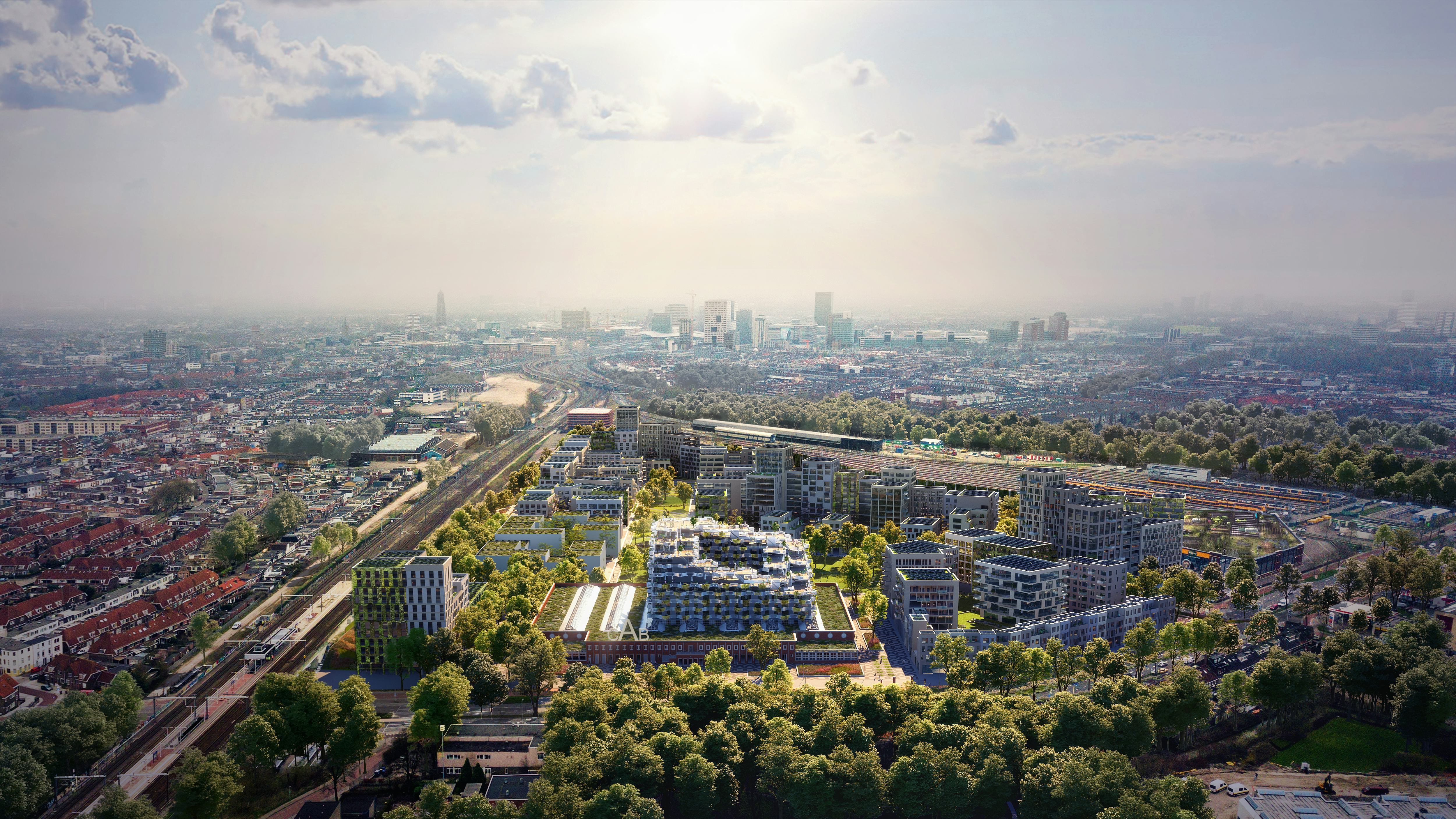 Masterplan Cartesiusdriehoek Utrecht, beeld Mecanoo / Studio Prins