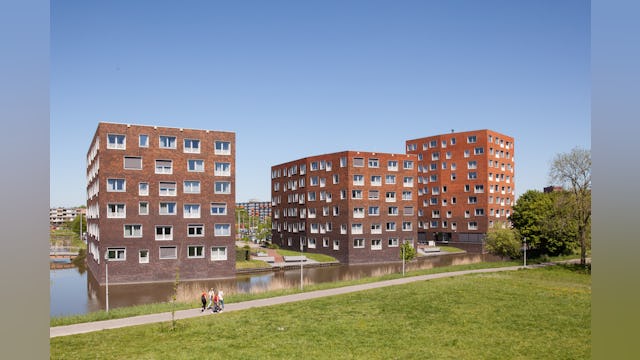 Studentenhuisvesting Kenniscampus Leeuwarden, beeld Mecanoo architecten
