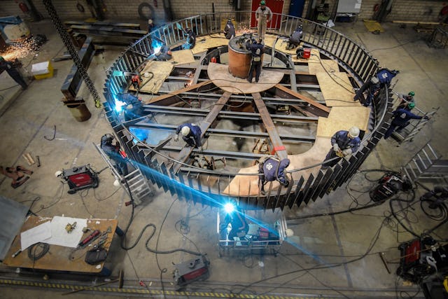 Wadden Belevings Platform voor gemeente Den Oever. Gebouwd door KWS. Foto en copyright Leonard Fäustle (bewerking Leonard Fäustle)