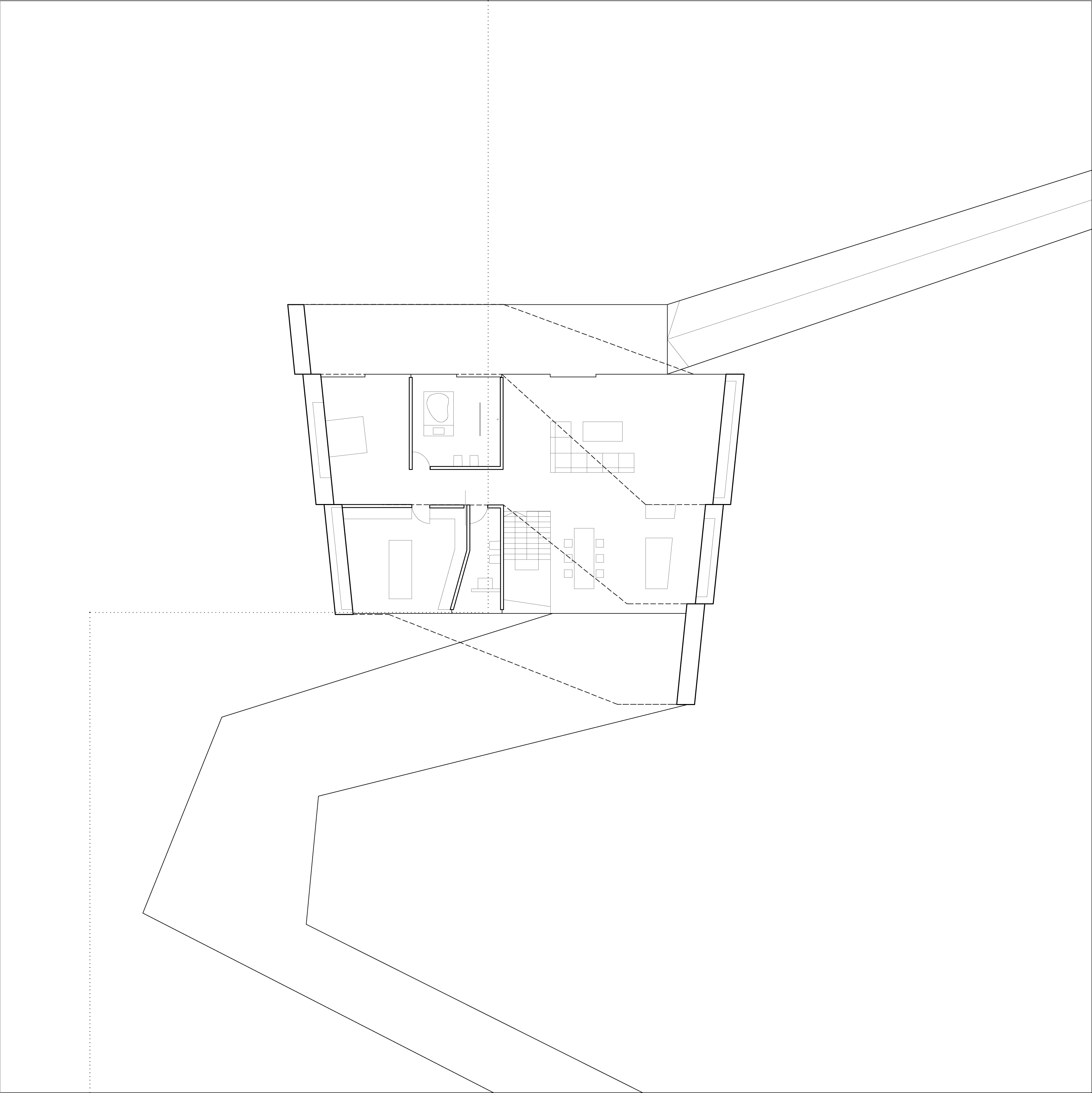 Eerste verdieping, Begane Grond, By The Way House, Polen - Robert Konieczny - KWK Promes team