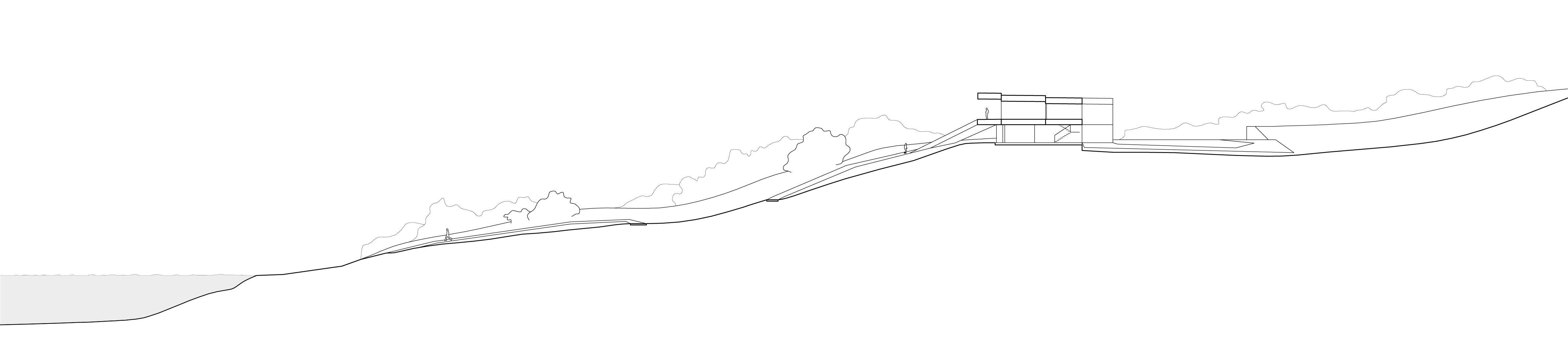 Doorsnede, By The Way House, Polen - Robert Konieczny - KWK Promes team