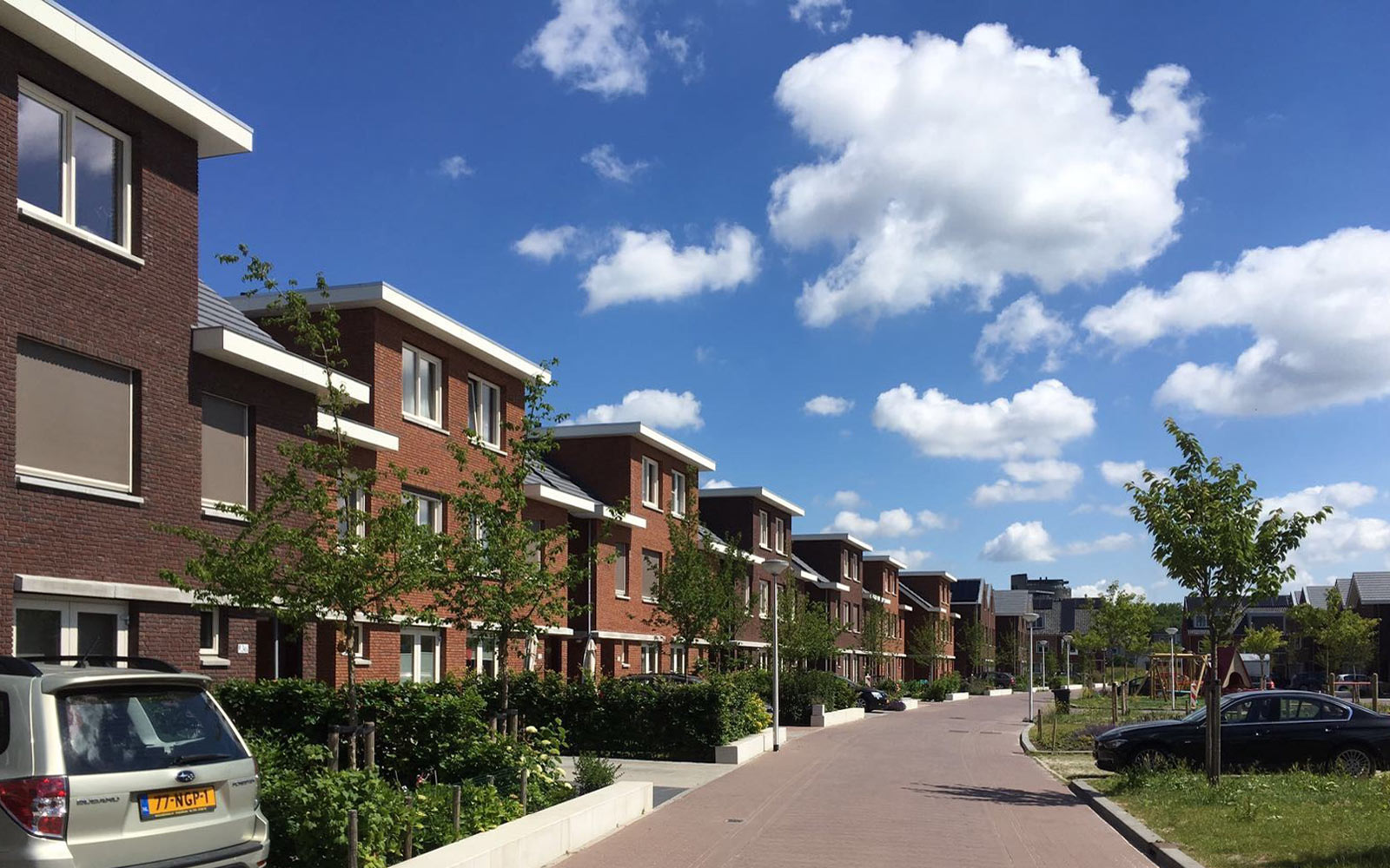 Twee ‘ton sur ton’ tinten baksteen 'foto: Erica van Holten'