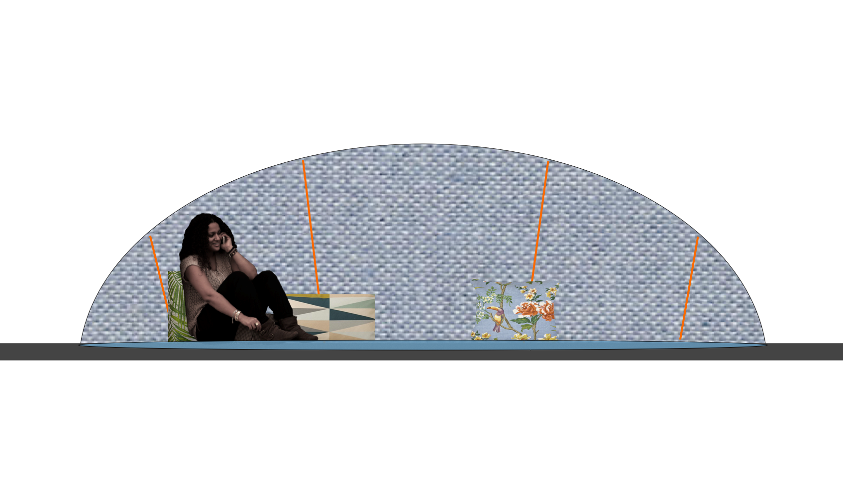 Pauzelandschap man&paard