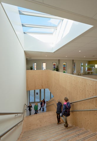 Basisschool de Klokkenberg in Nijmegen, ontworpen door Bendien Wierenga Architecten.