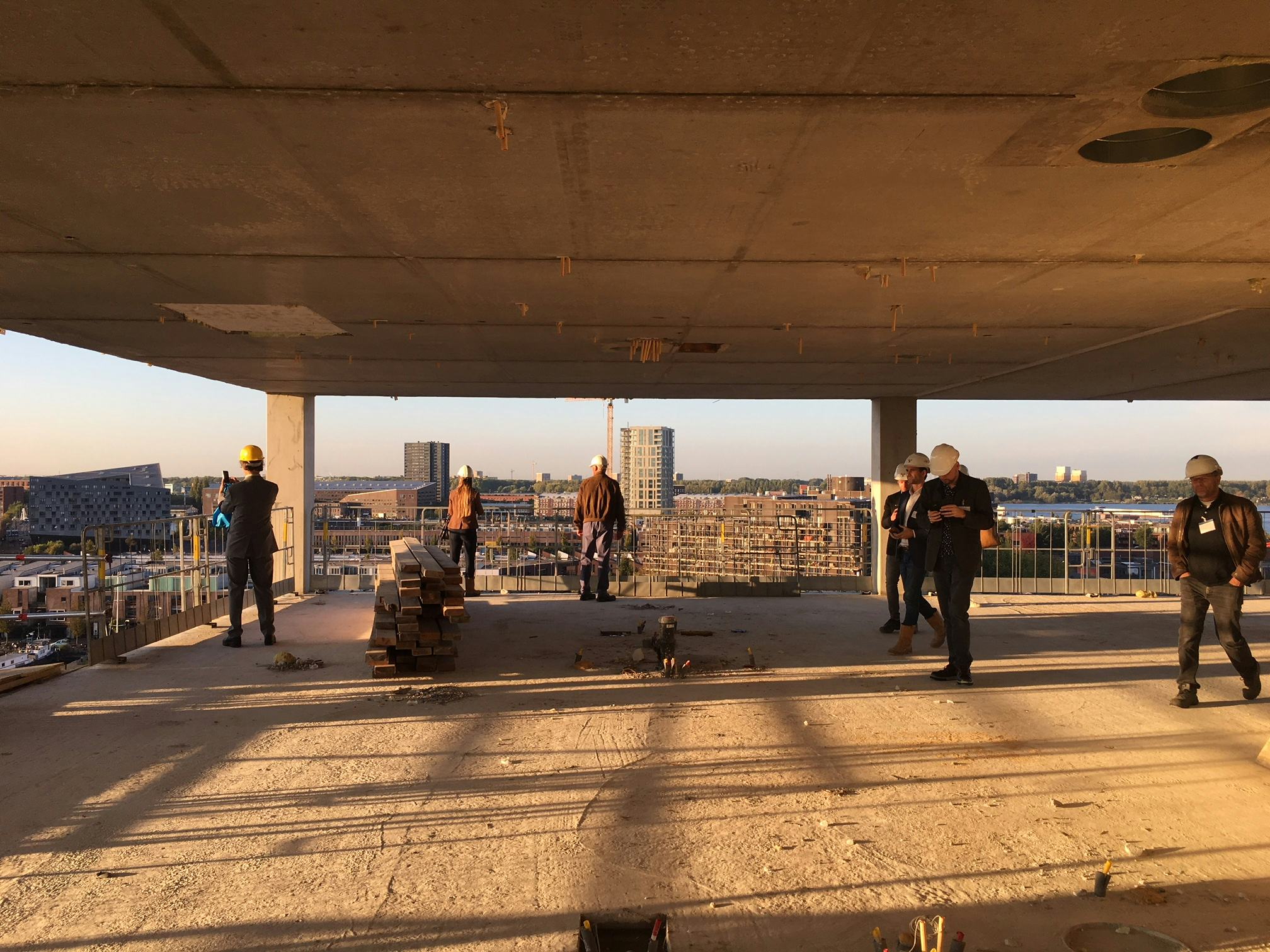 Projectbezoek City Harbour Hotel Amsterdam, beeld Harm Tilman