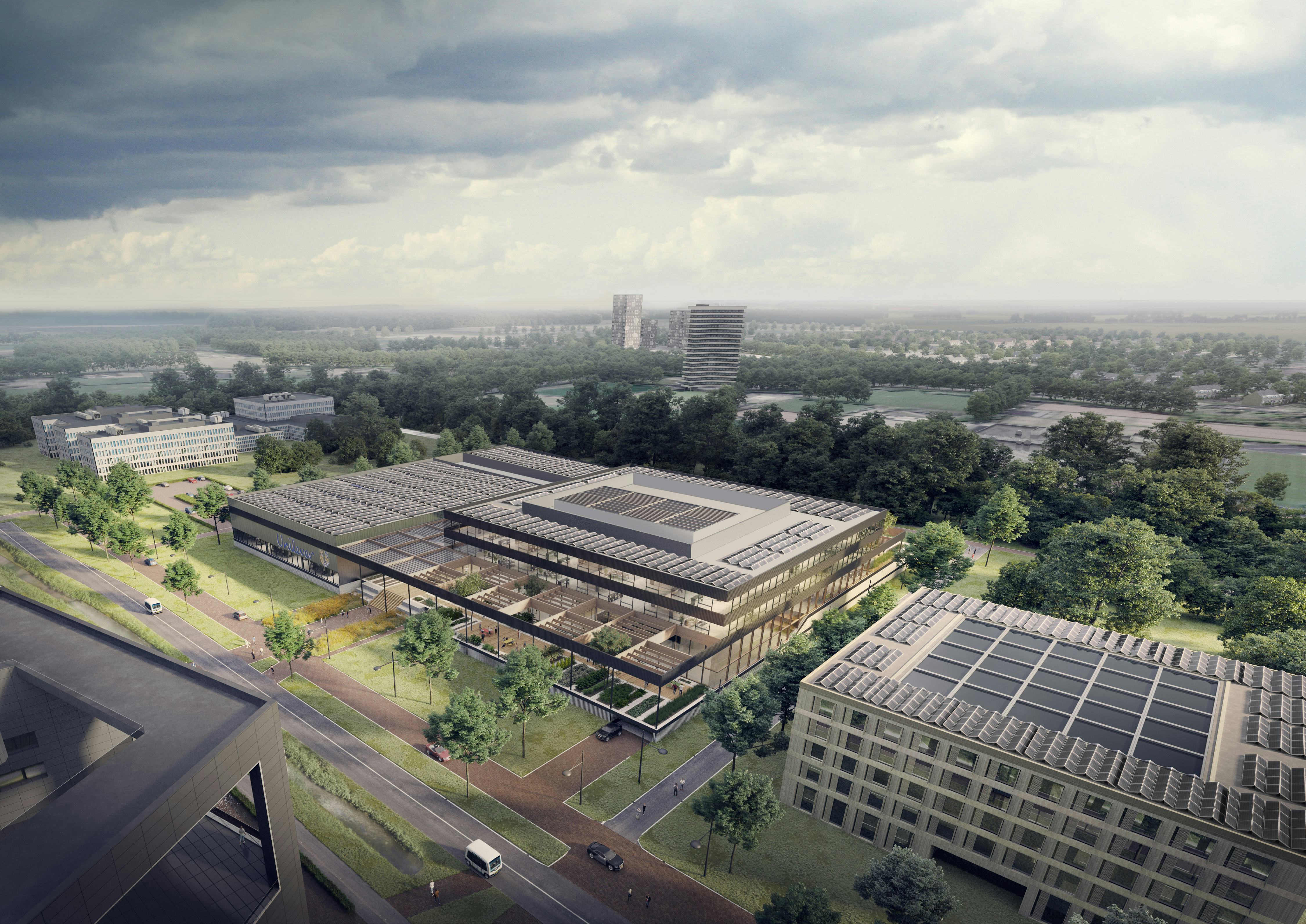 Unilever Food Centre Wageningen door Paul de Ruiter Architects en Fokkema en Partners