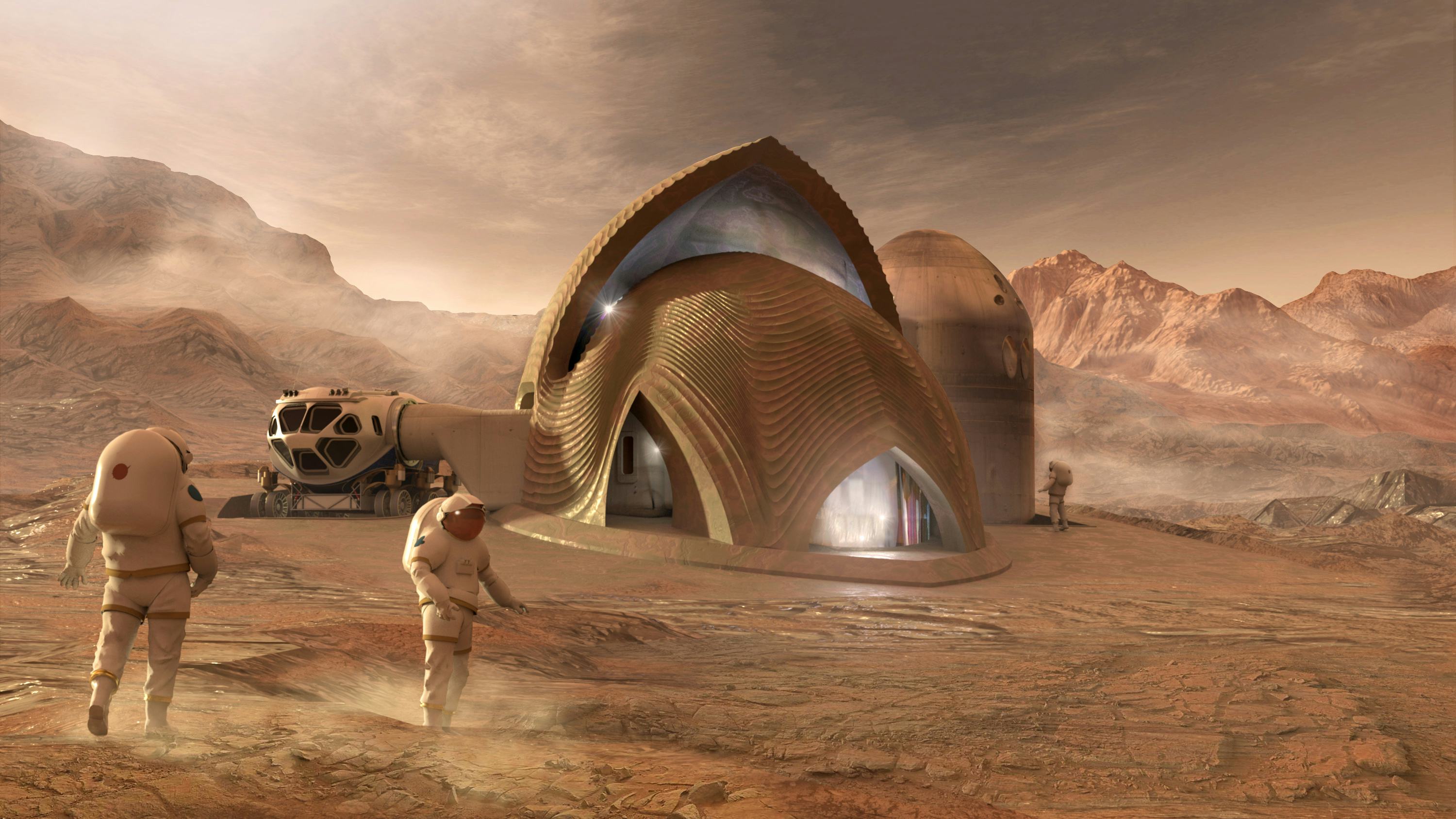 Mars X-House door SEArch+, beeld SEArch+ / Space Exploration Architecture