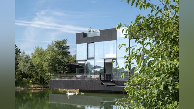 Villa in the Lake, Lechlade (UK) - Mecanoo. Beeld Blue Sky Images