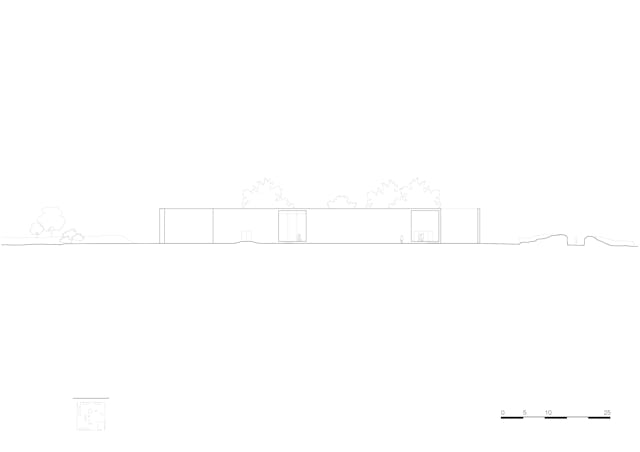 facade east 1_500. Crematorium Siesegem -KAAN Architecten. beeld Simone Bossi