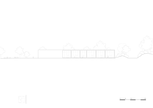 facade south 1_500. Crematorium Siesegem -KAAN Architecten. beeld Simone Bossi