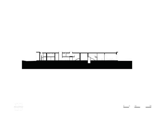 section-b-b. Crematorium Siesegem -KAAN Architecten. beeld Simone Bossi