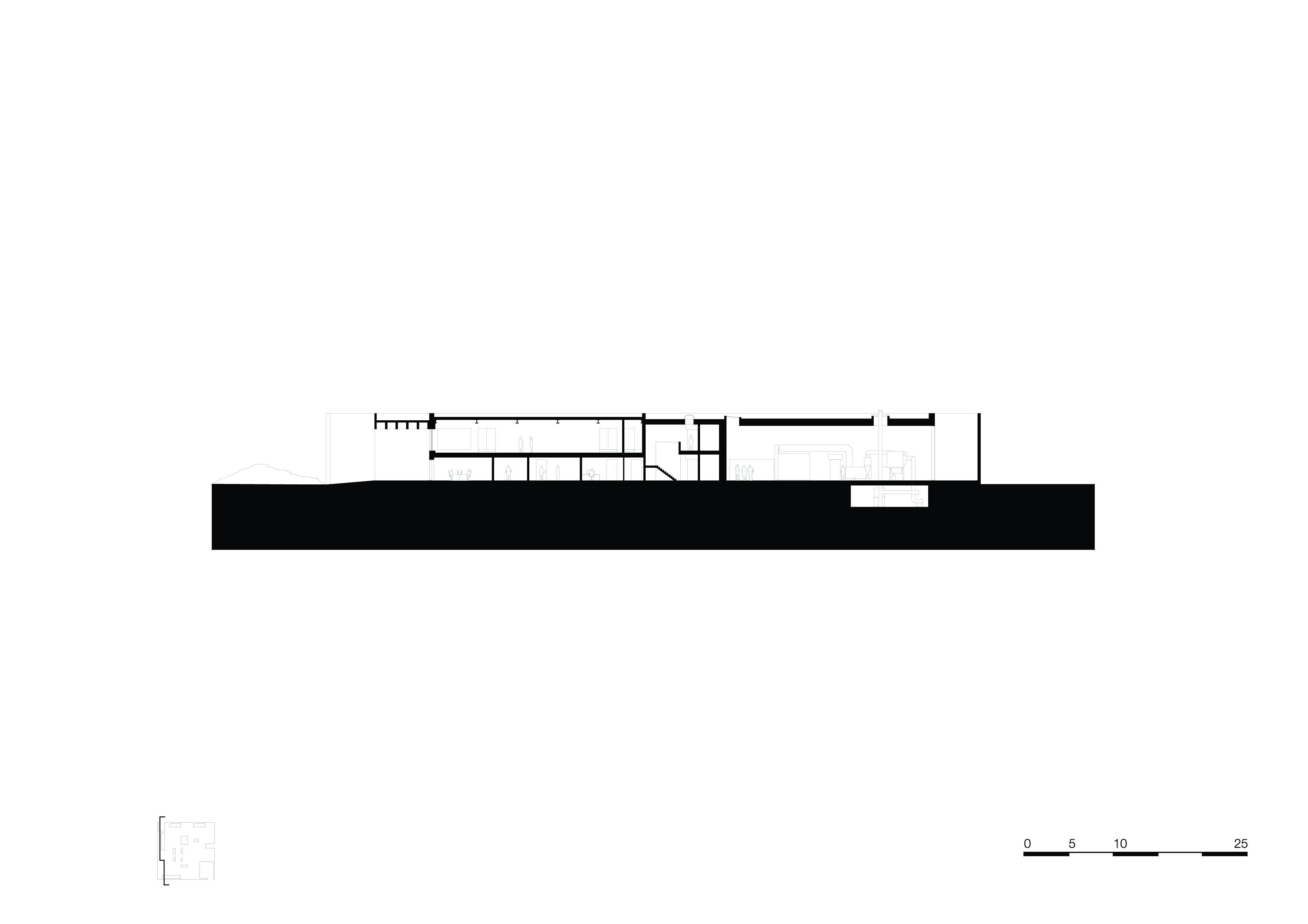 section-d-d. Crematorium Siesegem -KAAN Architecten. beeld Simone Bossi