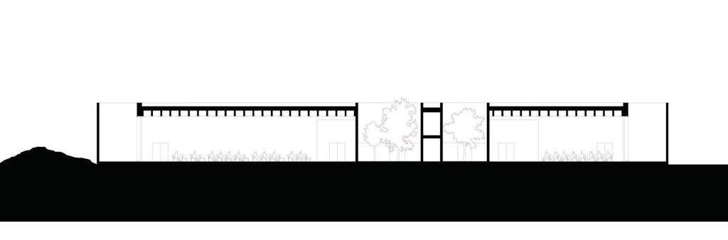 section-e-e. Crematorium Siesegem -KAAN Architecten. beeld Simone Bossi