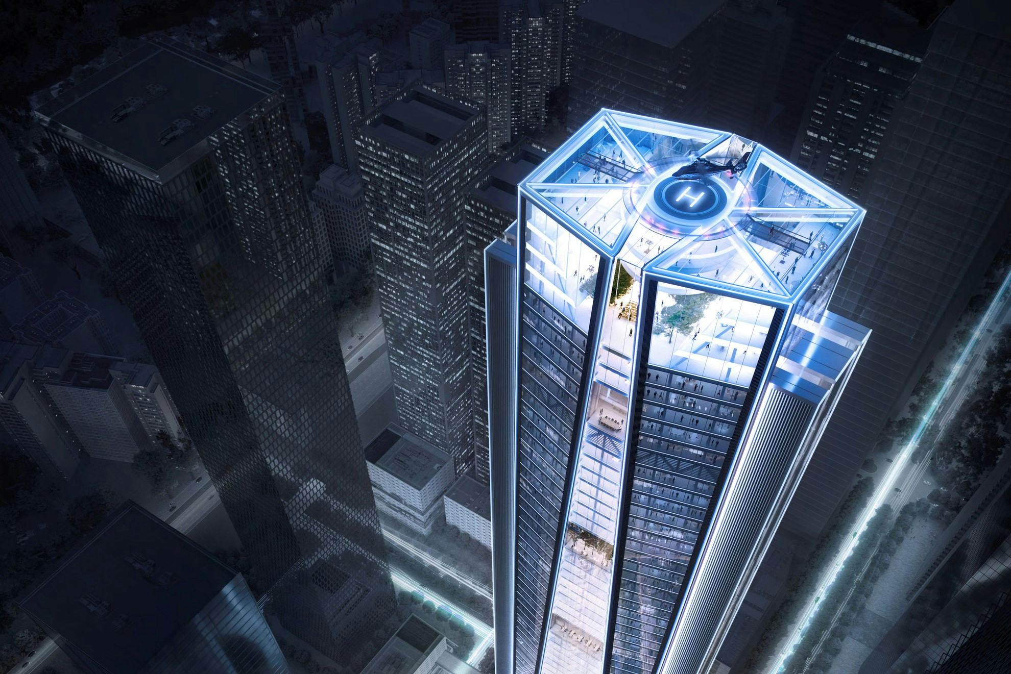 China Merchants Bank HQ in Shenzhen door Foster + Partners, beeld Foster + Partners