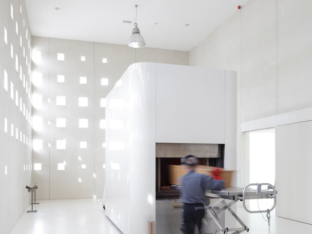 Crematorium Heimolen in Sint-Niklaas door KAAN Architecten, beeld Stijn Bollaert