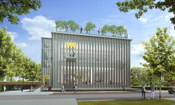 Het ontwerp voor het koelhuis. © BHW/Ector Hoogstad Architecten