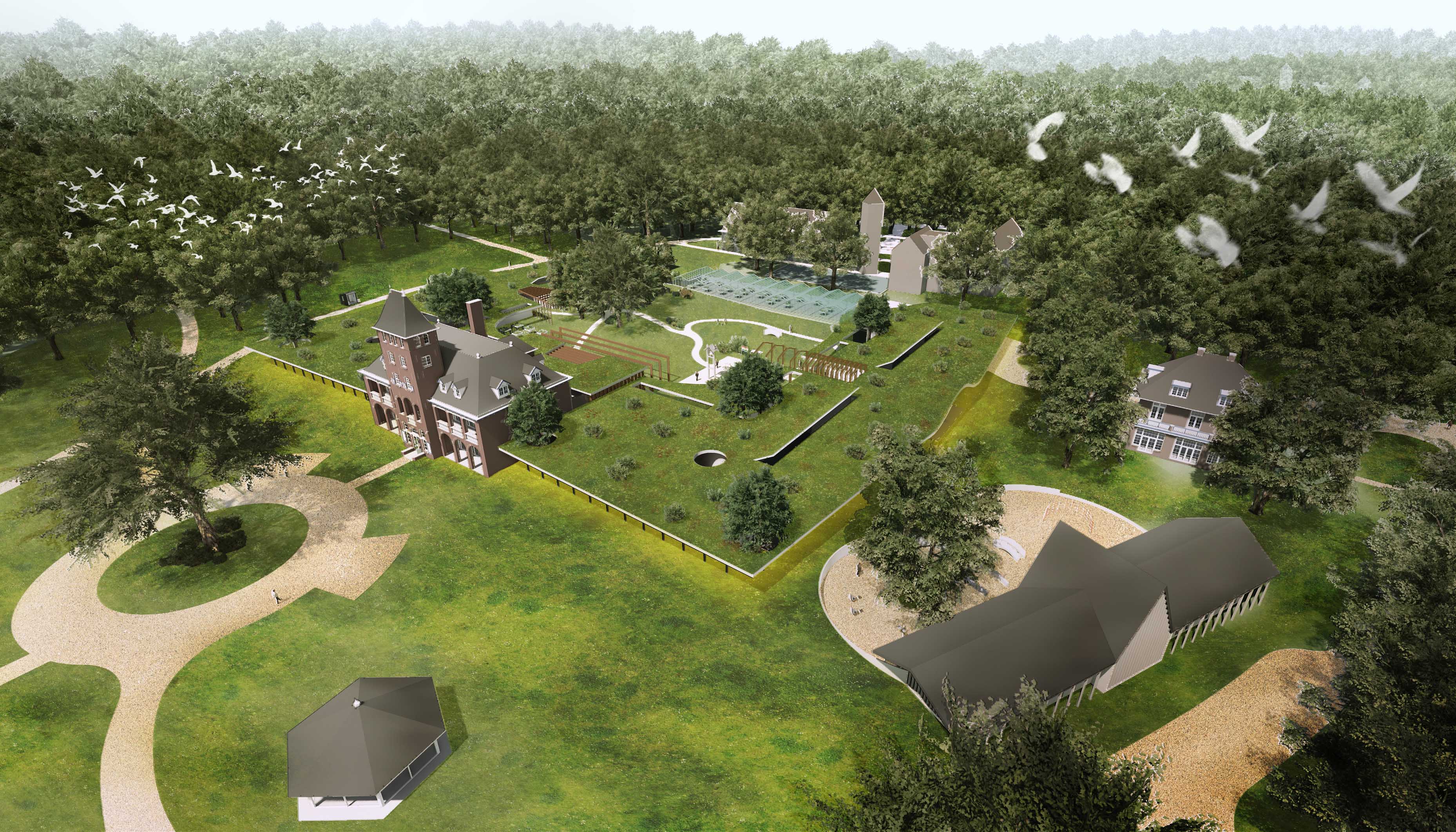 Vogelvlucht Het Immendaal door Maak<NEXIT