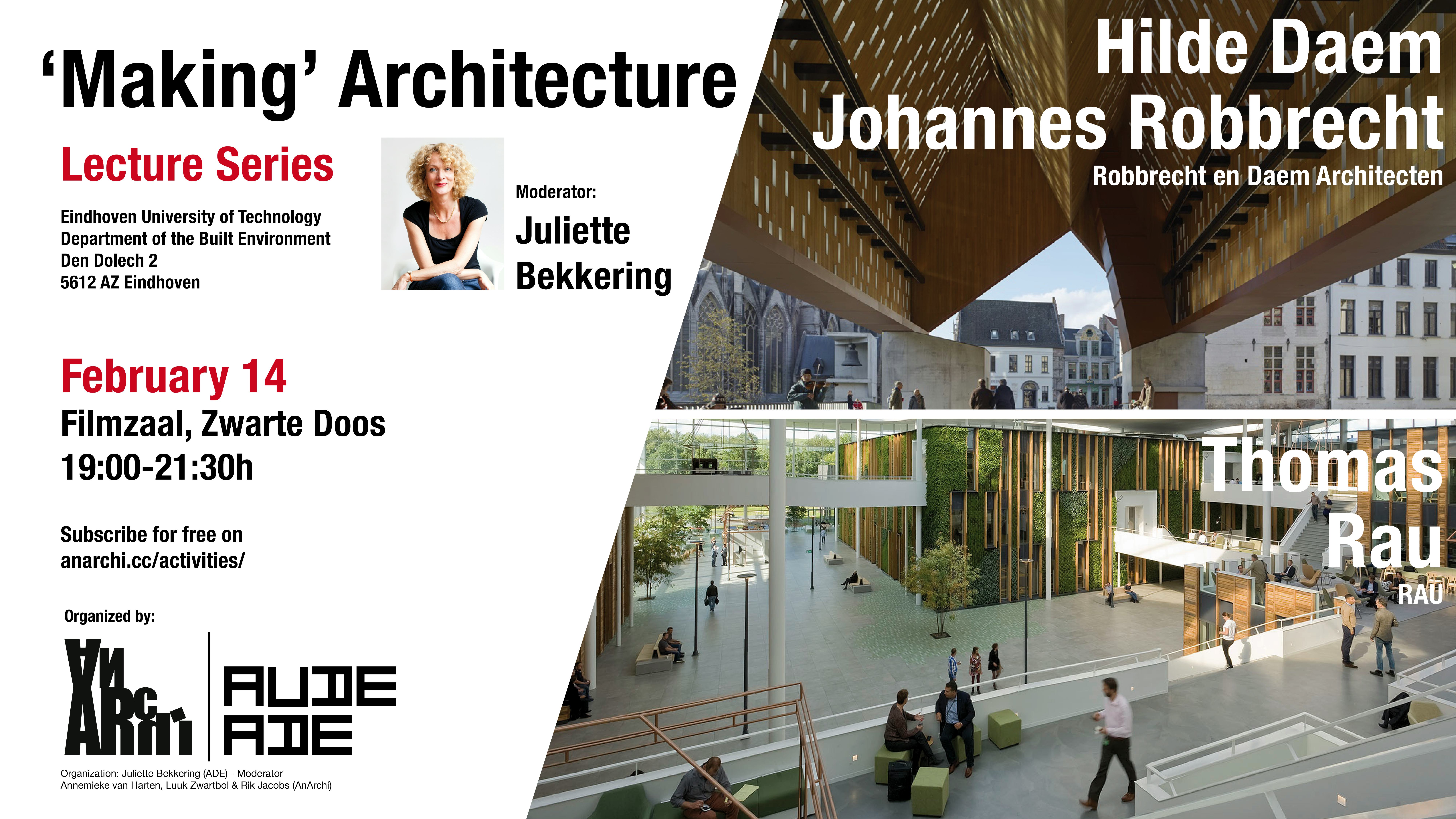 Nieuwe editie lezingenreeks 'Making Architecture'