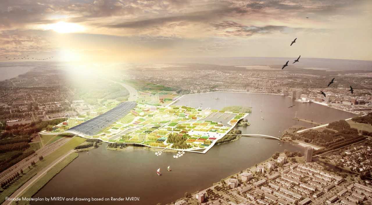 Zonnepanelen Floriade. beeld 70F en MVRDV