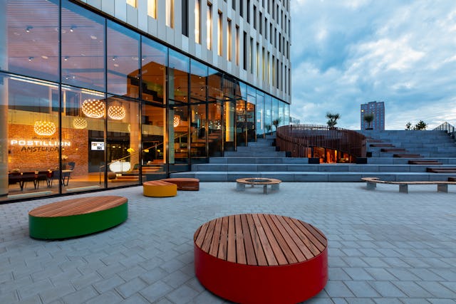 Postillion Hotel Amsterdam door concrete, beeld Isabel Nabuurs voor concrete